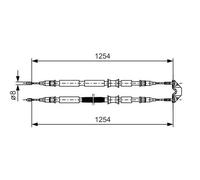BOSCH 1 987 477 764 Cavo Comando, Freno stazionamento