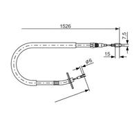 Cavo freno a mano 1 987 477 859 BOSCH per MERCEDES-BENZ VW