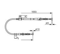 BOSCH 1 987 477 917 Cavo freno a mano