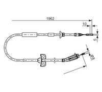 Cavo freno a mano 1 987 477 941 BOSCH per VOLVO V70 II