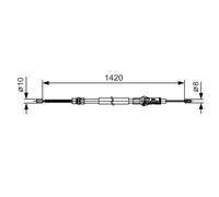 BOSCH 1 987 482 013 Cavo freno a mano