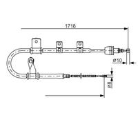 BOSCH 1 987 482 075 Cavo freno a mano