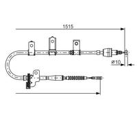 Cavo freno a mano 1 987 482 097 BOSCH per KIA PICANTO I