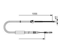 Bosch Cavo freno a mano 1 987 482 125 per Audi A2