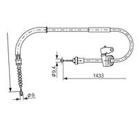 Cavo freno a mano 1 987 482 231 BOSCH per MINI MINI MINI Cabriolet