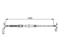 BOSCH 1 987 482 265 Cavo freno a mano