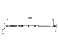 Cavo freno a mano 1 987 482 267 BOSCH per AUDI VW SEAT