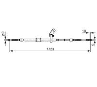 Cavo freno a mano 1 987 482 268 BOSCH per AUDI 80 B4 Tre volumi 80 B4 Avant