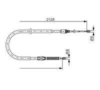 Cavo freno a mano 1 987 482 324 BOSCH per PEUGEOT 308 SW I