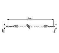 Bosch Cavo freno a mano 1 987 482 381 per MERCEDES-BENZ SPRINTER 3,5-t Autobus