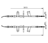 Cavo freno a mano 1 987 482 585 BOSCH