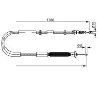 Cavo freno a mano 1 987 482 589 BOSCH per FIAT BRAVO II STILO STILO Multi Wagon