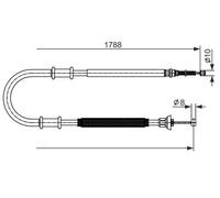 BOSCH 1 987 482 590 Cavo freno a mano