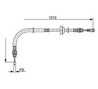 BOSCH 1 987 482 710 Cavo freno a mano