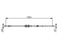 BOSCH 1 987 482 785 Cavo freno a mano