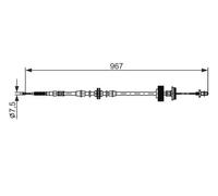 BOSCH 1 987 482 794 Cavo freno a mano