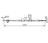 BOSCH 1 987 482 835 Cavo freno a mano