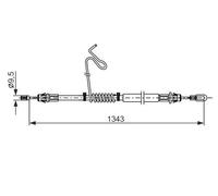 Cavo freno a mano 1 987 482 883 BOSCH per FORD TRANSIT Pianale piatto/Telaio