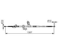 BOSCH Cavo comando, Freno stazionamento per TOYOTA 1 987 482 902