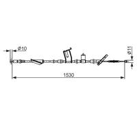 Cavo freno a mano 1 987 482 919 BOSCH per HONDA CR-V II