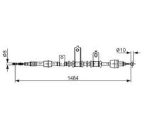 Cavo freno a mano 1 987 482 920 BOSCH per KIA PICANTO I