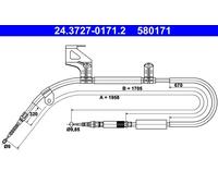 ATE Cavo freno a mano 24.3727-0171.2 per Audi A6 C5 Avant