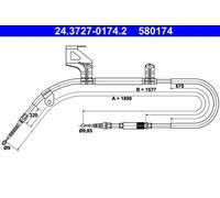 ATE Cavo comando, Freno stazionamento per VAG 24.3727-0174.2