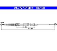 Cavo di trazione, freno di stazionamento ATE 24.3727-0188.2