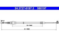 Cavo di trazione, freno di stazionamento ATE 24.3727-0197.2