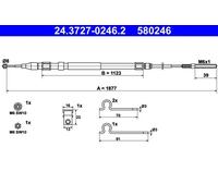 Cavo freno a mano 24.3727-0246.2 ATE per BMW 5 5 Touring