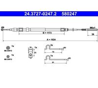 Cavo freno a mano 24.3727-0247.2 ATE per BMW 5 5 Touring