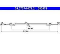 Cavo freno a mano 24.3727-0472.2 ATE per MERCEDES-BENZ SPRINTER 3,5-t Autobus