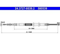 Cavo freno a mano 24.3727-0539.2 ATE per FIAT BRAVA BRAVO I MAREA MAREA Weekend