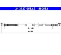 Cavo freno a mano 24.3727-0582.2 ATE per ALFA ROMEO MITO