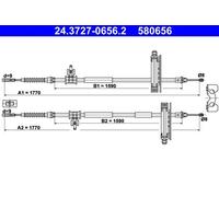 Cavo di trazione, freno di stazionamento ATE 24.3727-0656.2