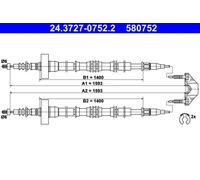 Cavo freno a mano 24.3727-0752.2 ATE per OPEL ASTRA G Hatchback ASTRA G Coupé