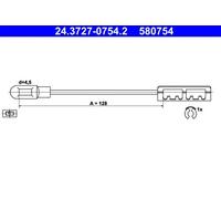 Cavo freno a mano 24.3727-0754.2 ATE per OPEL VECTRA B Hatchback VECTRA B