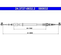 Cavo freno a mano 24.3727-0832.2 ATE per PEUGEOT CITROËN