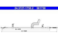ATE 24.3727-1750.2 Cavo freno a mano