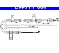 ATE Cavo freno a mano 24.3727-3121.2 destro per Hyundai Getz