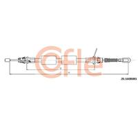 Cavo freno a mano 92.20.160B081 COFLE per CHRYSLER VOYAGER IV
