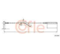 Cavo freno a mano anteriore 10.5363 COFLE per FORD FOCUS II Turnier FOCUS C-MAX