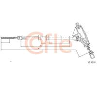 Cavo freno a mano anteriore 10.6218 COFLE per PEUGEOT 607