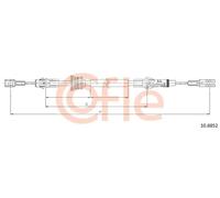 Cavo freno a mano anteriore 10.6852 COFLE per RENAULT OPEL NISSAN
