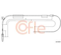 Cavo freno a mano anteriore 10.9329 COFLE per MERCEDES-BENZ CLASSE A