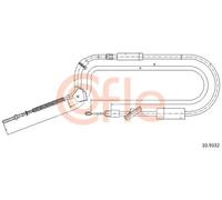 Cavo freno a mano anteriore 10.9332 COFLE per MERCEDES-BENZ CLASSE A