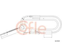 Cavo freno a mano anteriore 10.9335 COFLE per MERCEDES-BENZ CLASSE A