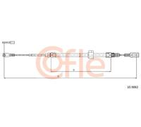 Cavo freno a mano anteriore 10.9882 COFLE per MERCEDES-BENZ VW