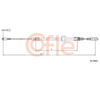 Cavo freno a mano anteriore 10.9883 COFLE per MERCEDES-BENZ SPRINTER 2-t Furgone