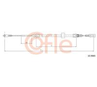 Cavo freno a mano anteriore 10.9885 COFLE per MERCEDES-BENZ VW